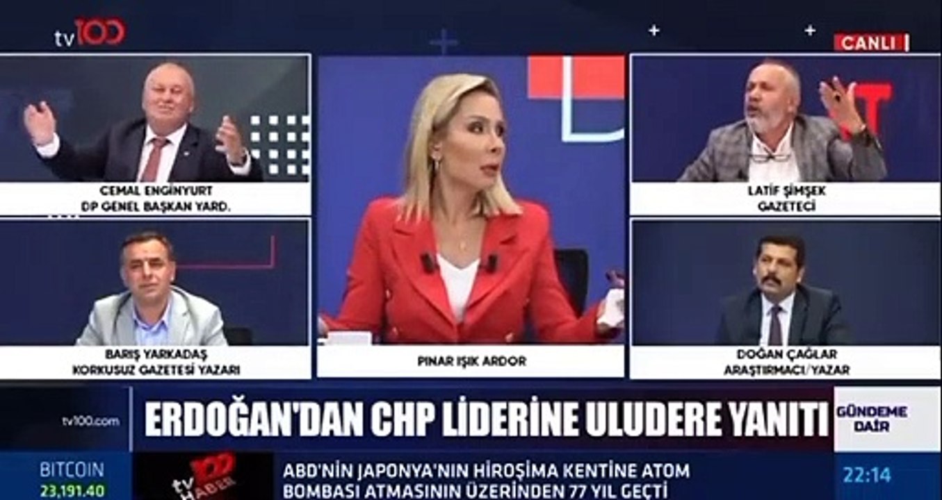 Canlı yayında ortalık karıştı! Cemal Enginyurt eşkıyalığa soyundu, korumaları Latif Şimşek’i darbetti