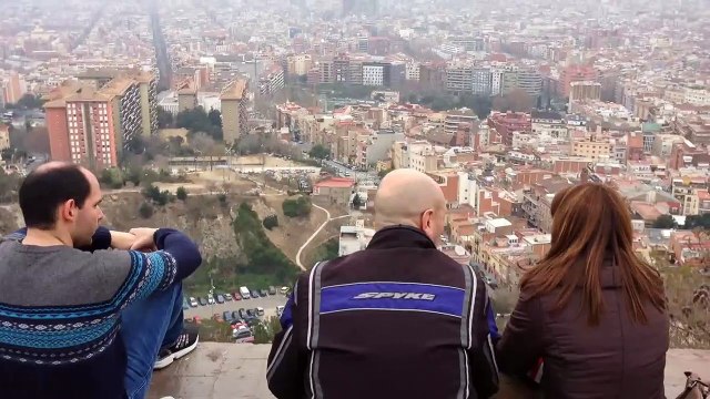 Vista turística de parejas de enamorados