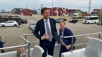 Le ministre des Transports au Grand Port Maritime de Marseille