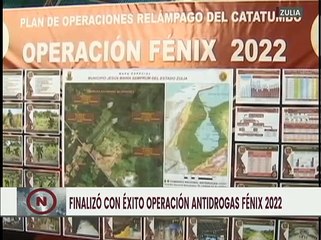 Operación Antidrogas Ave Fénix 2022 finaliza con éxito en el estado Zulia