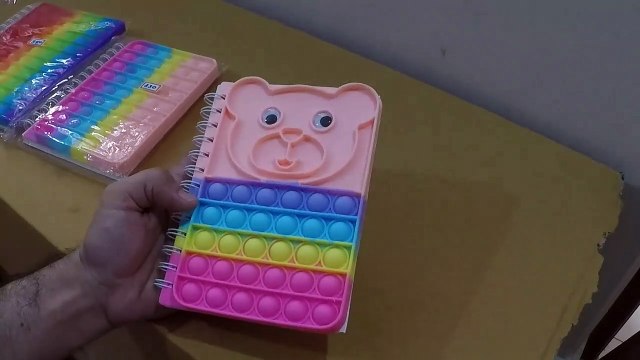 Unboxing and Review of Pop It Diary for Kids, Wirebound Spiral Pop it Diary