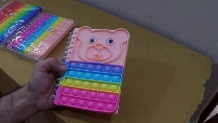 Unboxing and Review of Pop It Diary for Kids, Wirebound Spiral Pop it Diary