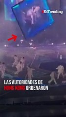 Impactante accidente en un concierto: pantalla cayó sobre unos bailarines en Hong Kong