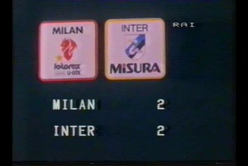 "I GRANDI DERBY ANNI '80": SERIE A, STAGIONE 1985-86, MILAN-INTER 2-2!
