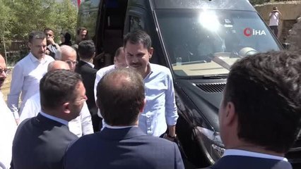 Hanlar Bölgesi'nin dönüşümü için ilk taş Bakan Kurum'dan