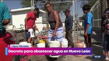 López Obrador firma decreto para abastecer agua en Nuevo León