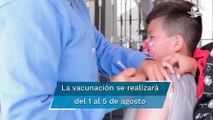 Vacunación Covid en CDMX para niños de 8 años, inicia en agosto