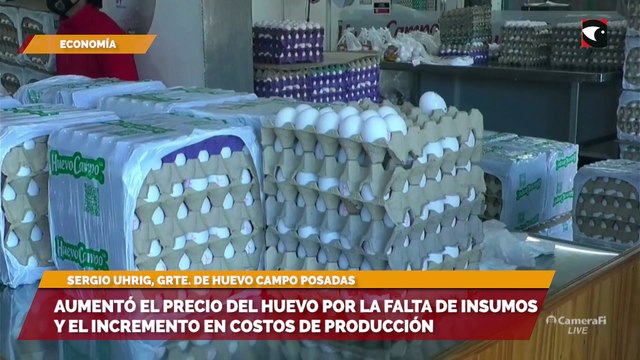 Aumentó el precio de los huevos debido a la faltante de insumos y al incremento en costos de producción