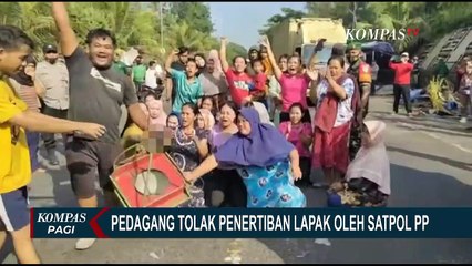 Tak Terima Lapaknya Ditertibkan, Pedagang di Cianjur Bentrok dengan Satpol PP