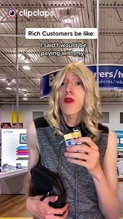 When customers brag about being rich