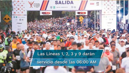 Acceso gratis al Metro para los participantes del Medio Maratón 2022 de la CDMX