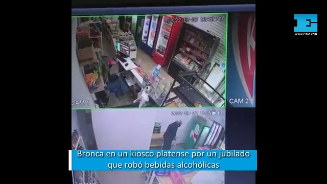 Bronca en un kiosco platense por un jubilado que robó bebidas alcohólicas