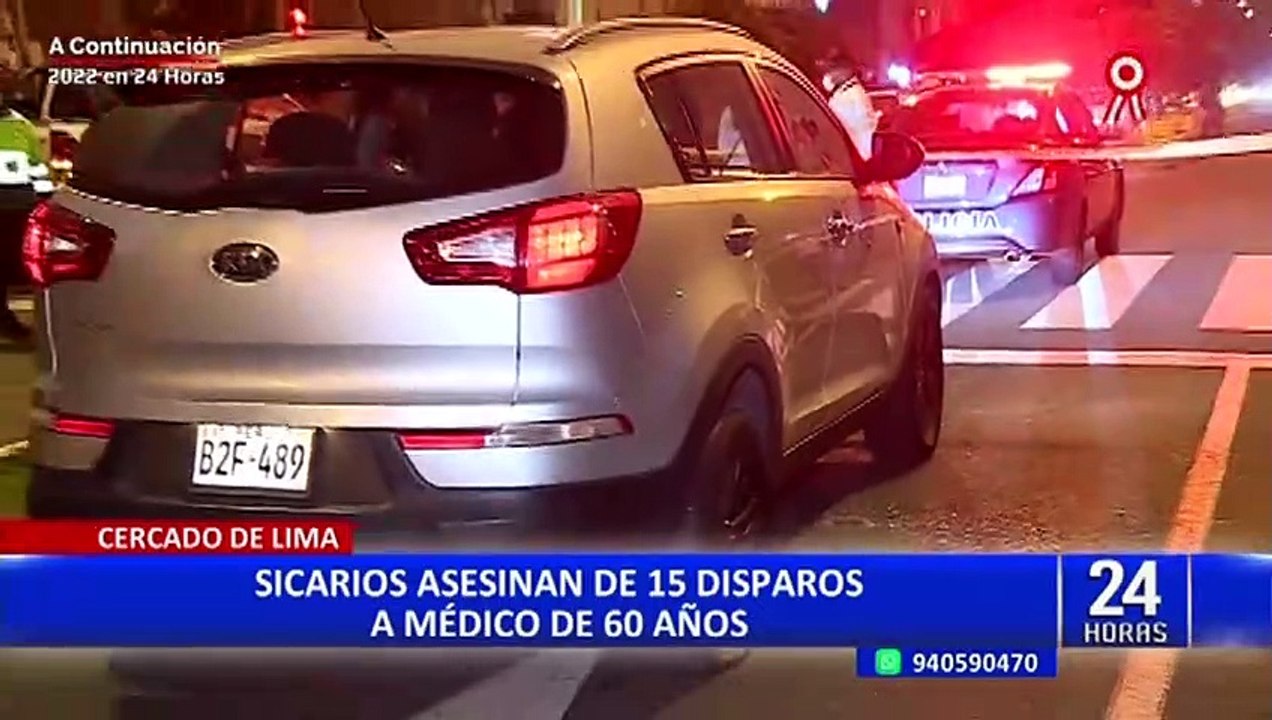 Acribillan a médico en el Cercado de Lima: víctima esperaba el cambio de semáforo