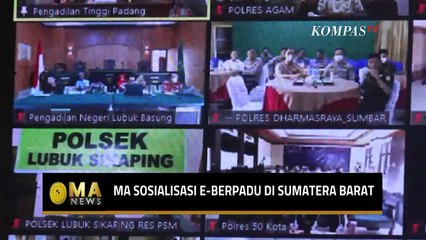 Mahkamah Agung Sosialisasi Aplikasi e-Berpadu di Sumatera Barat