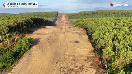 Rund um die Düne von Pilat: Verwüstung, so weit das Auge reicht