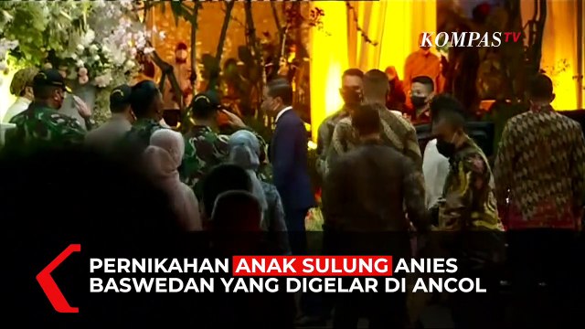Potret Jokowi Hadiri Resepsi Pernikahan Putri Anies Baswedan di Ancol