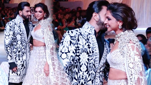 दीपिका पादुकोण और रणवीर सिंह की जोड़ी का रैंप पर दिखा खास अंदाज