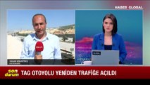 Gaziantep'te atık çamur nedeniyle kapanan TAG Otoyolu ulaşıma açıldı