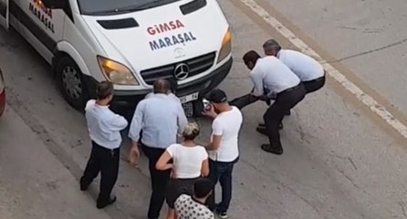 Market fişi 5 TL eksik diye servisten indirildi! Aracın altında kaldı