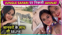 Jannat Zubair Clicks Selfie With A Lion, Enjoys Dubai Safari With Her Family,