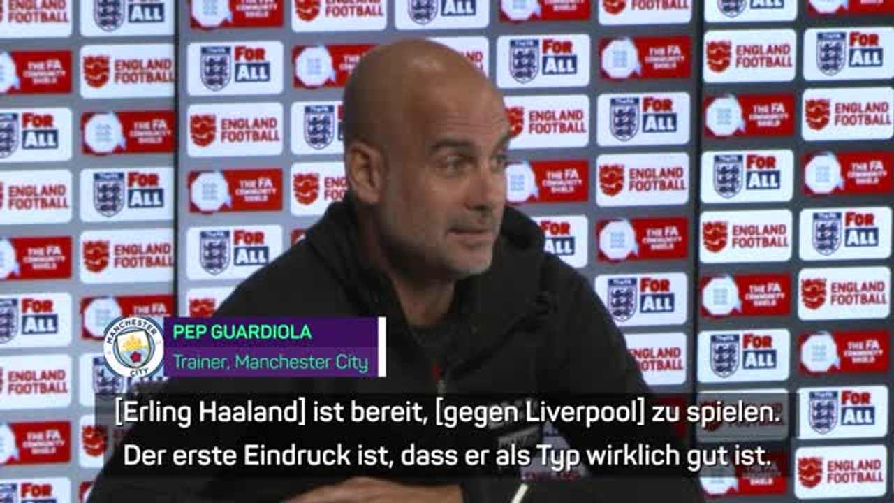 Guardiola: "haaland ist bereit gegen liverpool"