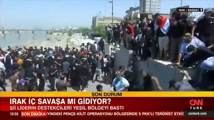 Irak iç savaşa mı gidiyor? Protestocular Irak Meclisi'ni bastı