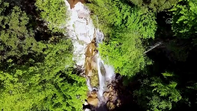 Kastamonu haber | KASTAMONU - Yeşilin tonları arasındaki şelale: Kızılcasu