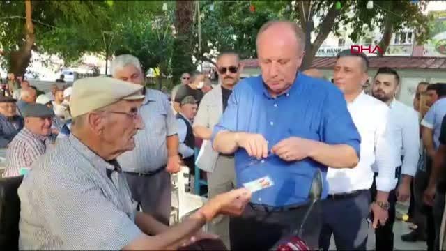 Mersin haber... MUHARREM İNCE, MERSİN'DE ESNAFI ZİYARET ETTİ