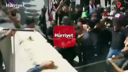 Video herunterladen: Bağdat’ta Sadr destekçileri Yeşil Bölge’yi bastı