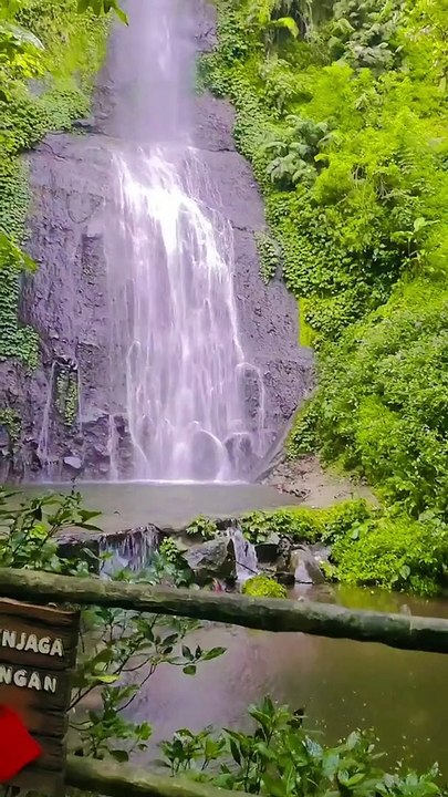 very beautiful waterfall