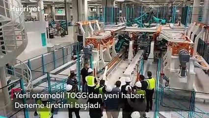 TOGG'dan yeni paylaşım: Deneme üretimleri başladı