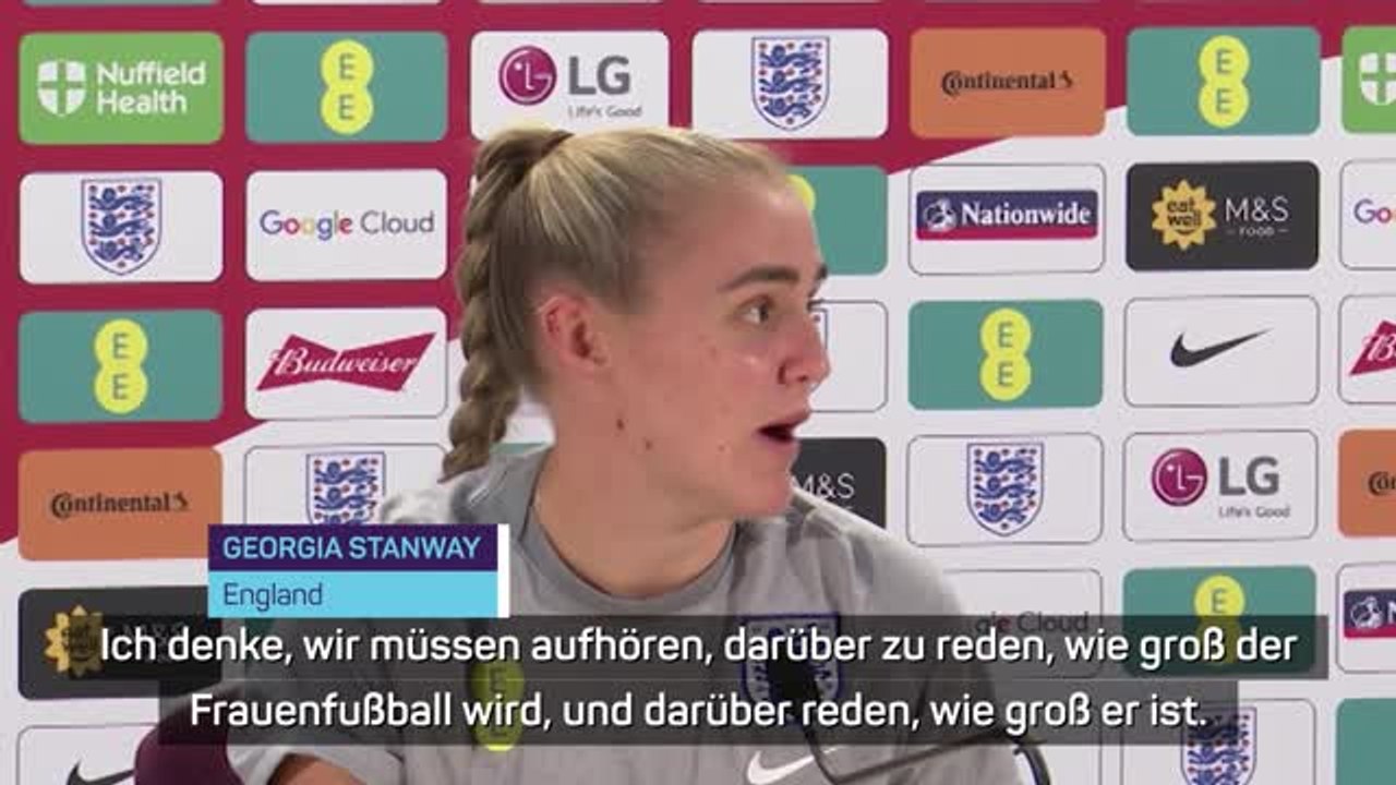 Stanway zu Frauenfußball: 'Erreichen neues Niveau'
