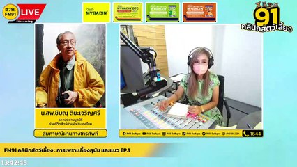 การเพาะเลี้ยงสุนัข และแมว EP.1 : FM91 คลินิกสัตว์เลี้ยง : 30 กรกฎาคม 2565
