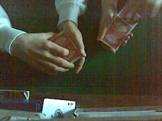 Carte retrouver grâce au retournement du paquet