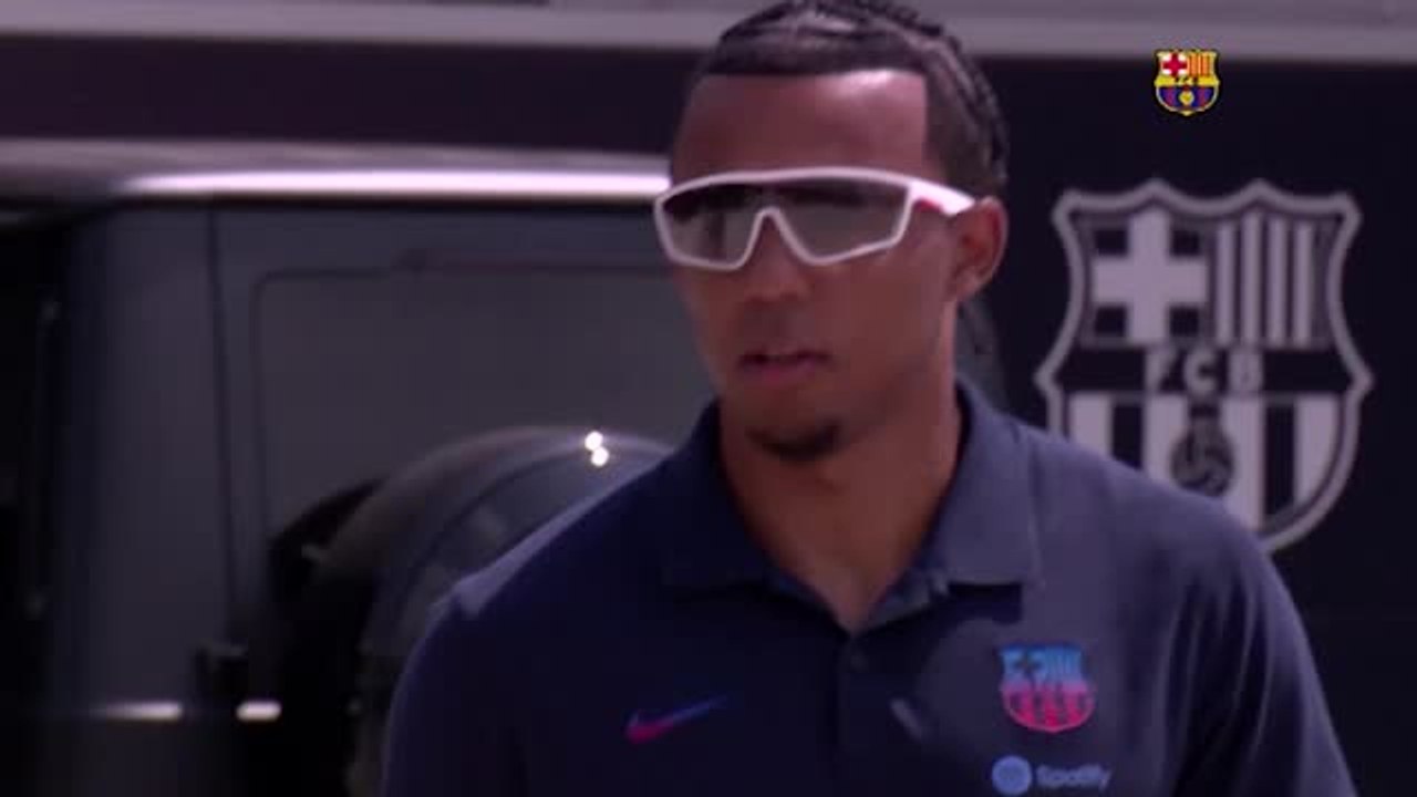 Kounde auf dem Barca-Trainingsgelände
