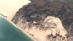 Incendies en Gironde: les dégâts vus du ciel