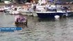 The raft race at the Maidstone River Festival