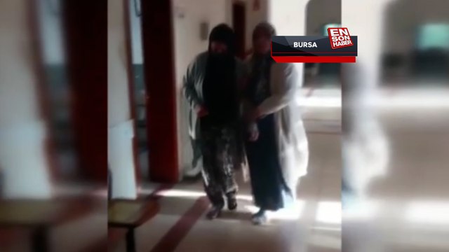 Bursa'da engelli olduğunu belirten dilenci, zabıta binasında ayaklandı