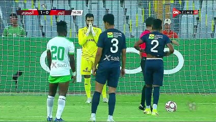 على فوزى يهدر ركلة جزاء لإنبى أمام المصرى