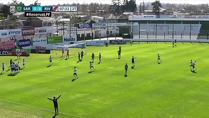 Matías Gallardo, hijo del "Muñeco", le dio la victoria a River en reserva ante Sarmiento