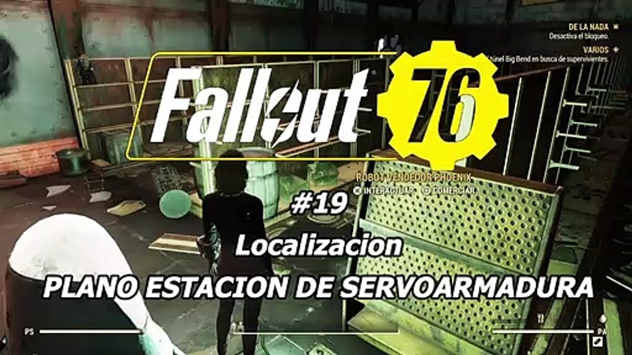 Fallout 76 19 Localizacion PLANO ESTACION DE SERVOARMADURA canalrol