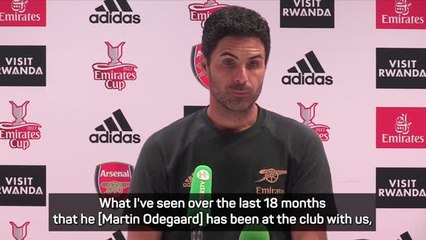 Odegaard is the right person for the captaincy - Arteta