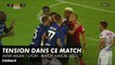 Tension après une action dangereuse - Inter Milan / Lyon (match de préparation)