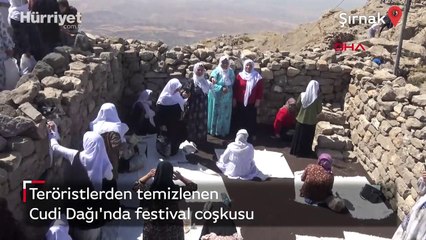 Şırnak'ta teröristlerden temizlenen Cudi Dağı'nda festival coşkusu