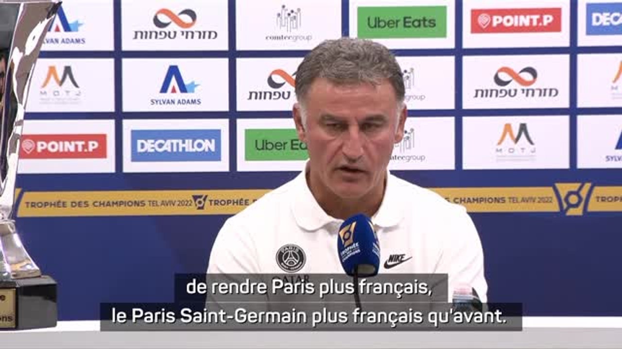 Trophée des champions - Galtier réfute d'avoir fait un mercato "pour rendre le PSG plus français qu'avant"