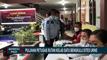 Bentuk Deklarasi Anti Narkoba, Puluhan Petugas Rutan Kelas I Pekanbaru Lakukan Tes Urine