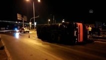 Aydın gündem: Söke'de devrilen kamyonun sürücüsü yaralandı