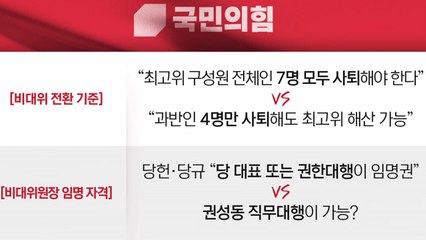 與 비대위 전환 가닥?...'당헌·당규' 해석은 분분 / YTN