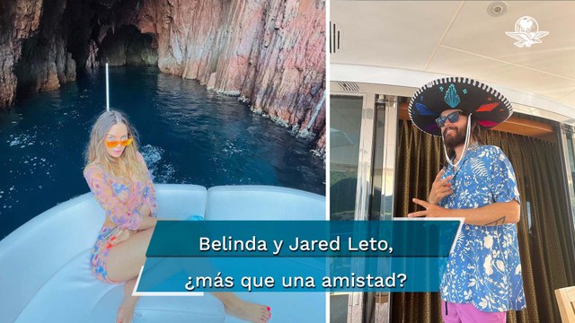 Belinda presume sus vacaciones al lado de Jared Leto; “¡Eso mamona!”, grita el actor