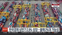 한국경제 상반기 2.9% 성장…올해 2%대 가능성